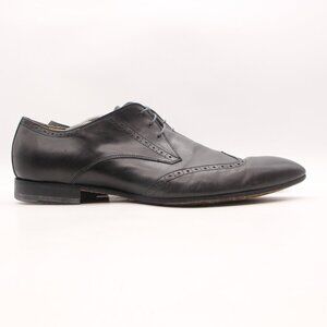 Paul Smith Brogue Men's Size EU 45 Wingtip Black Leather Oxford Dress Shoes